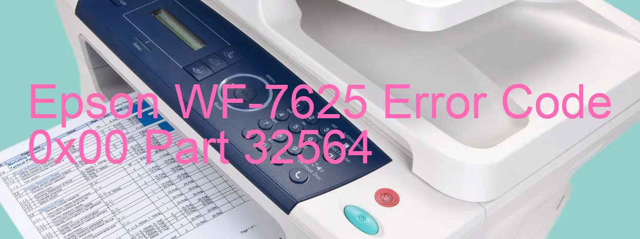 Epson WF-7625 Código de error 0x00