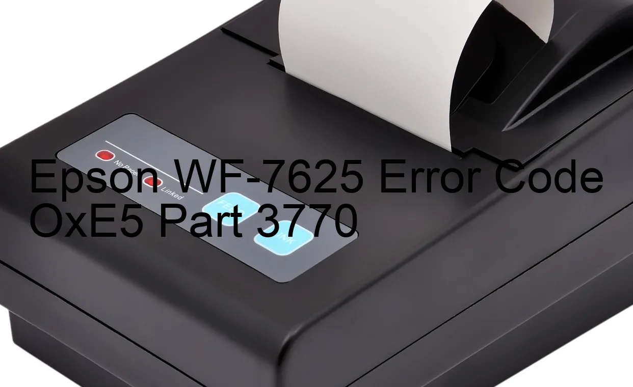 Epson WF-7625 Código de error OxE5