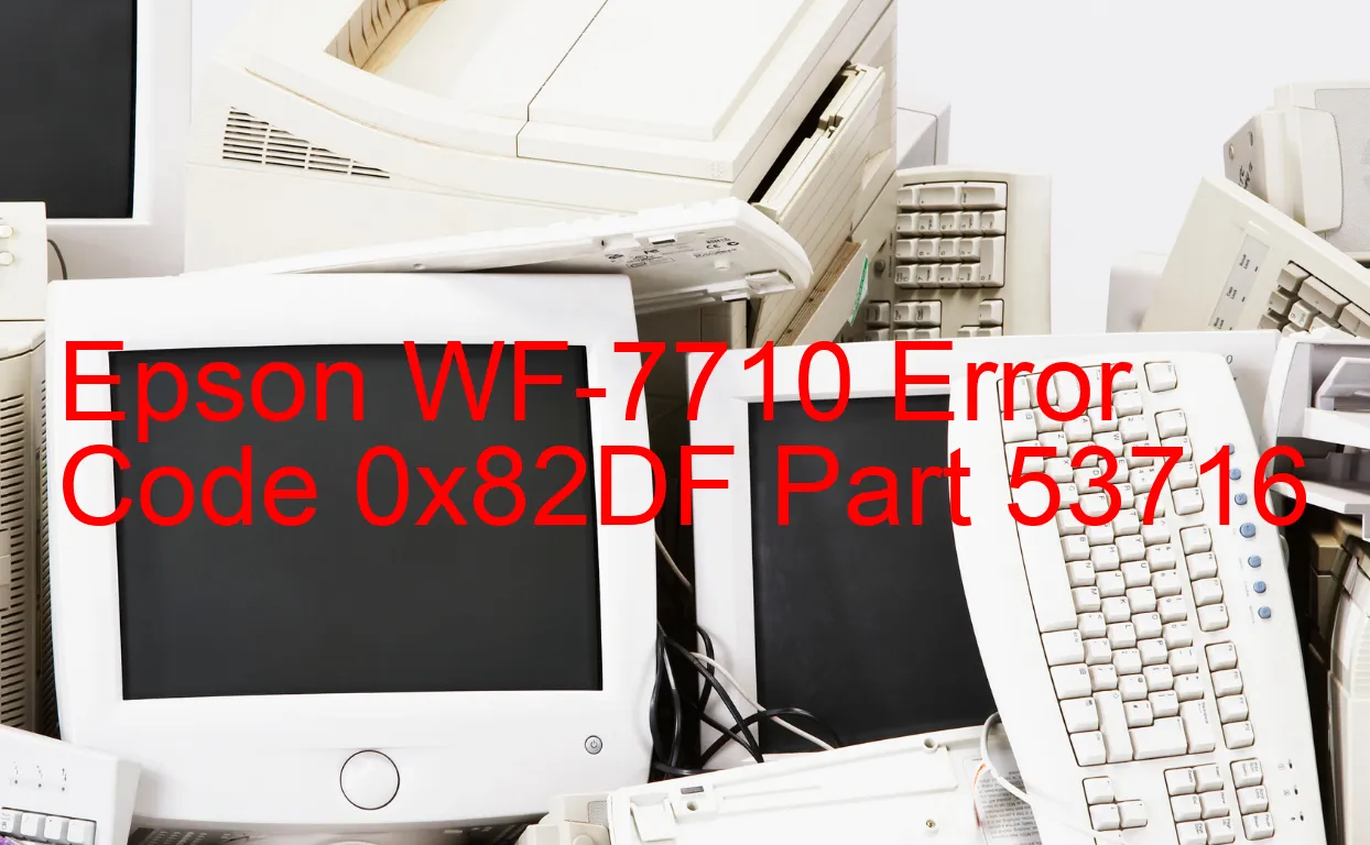 Epson WF-7710 Código de error 0x82DF