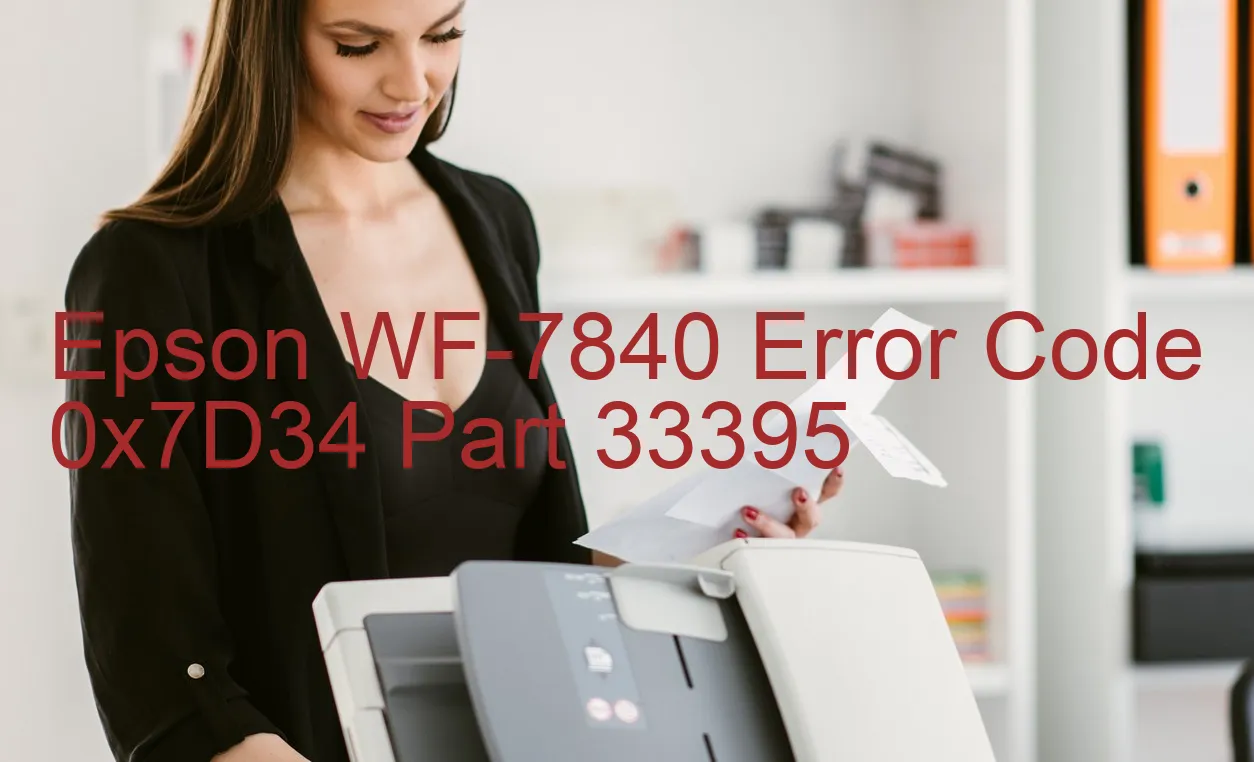 Epson WF-7840 Código de error 0x7D34