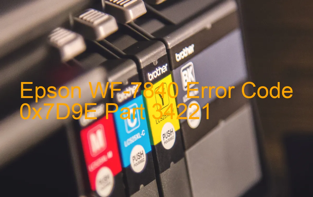 Epson WF-7840 Código de error 0x7D9E