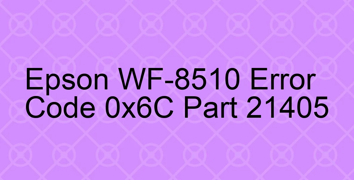 Epson WF-8510 Código de error 0x6C