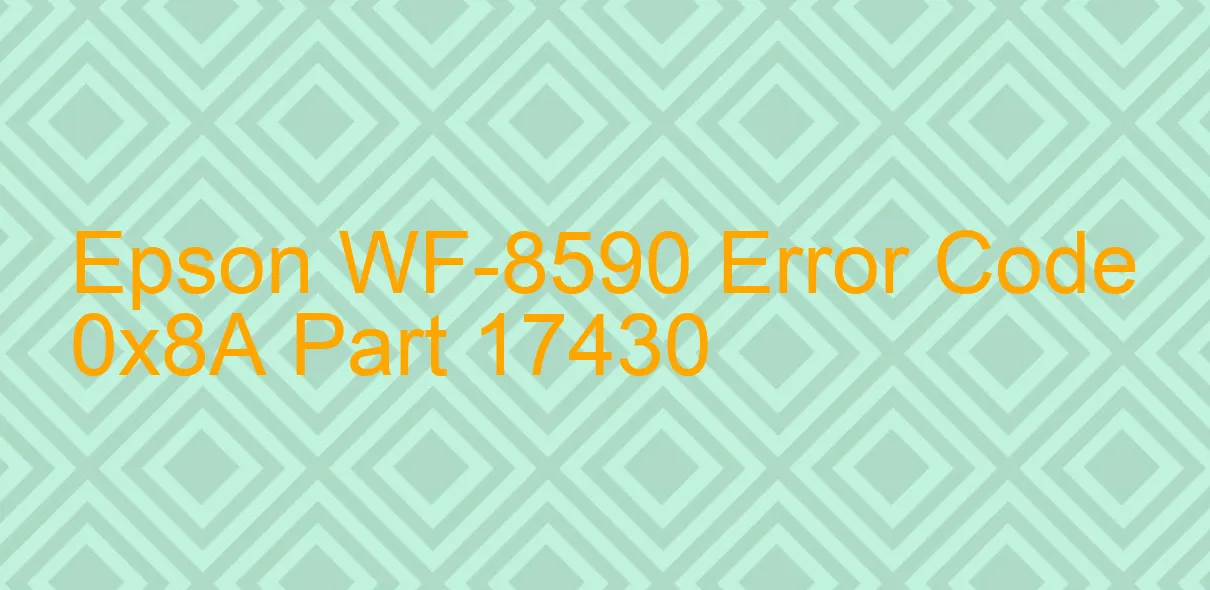 Epson WF-8590 Código de error 0x8A