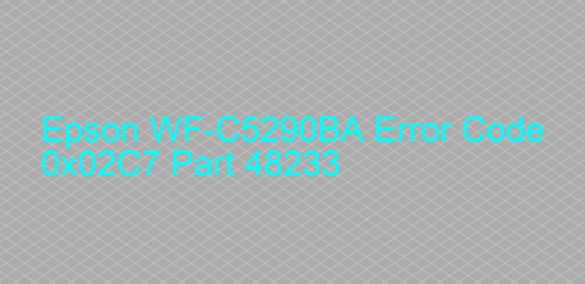 Epson WF-C5290BA Código de error 0x02C7