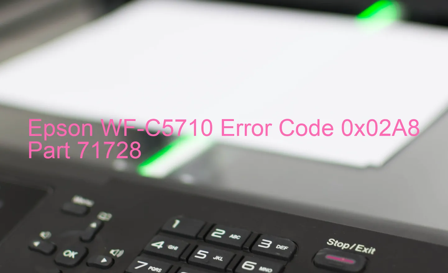 Epson WF-C5710 Código de error 0x02A8