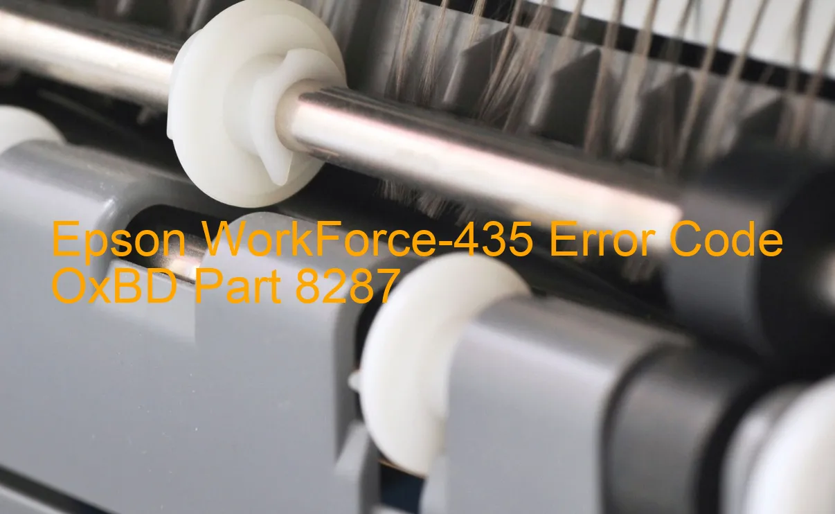 Epson WorkForce-435 Código de error OxBD