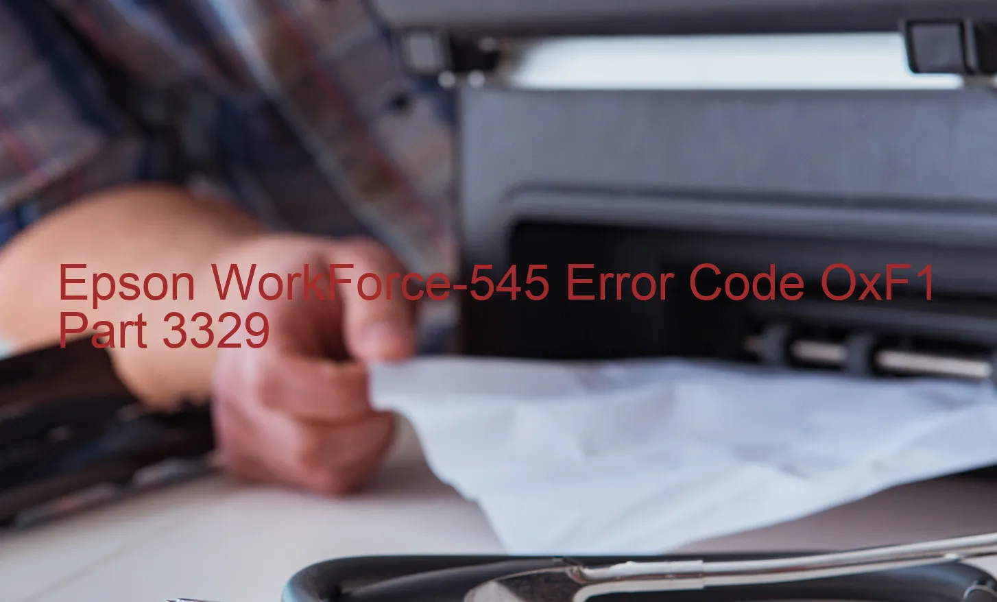 Epson WorkForce-545 Código de error OxF1