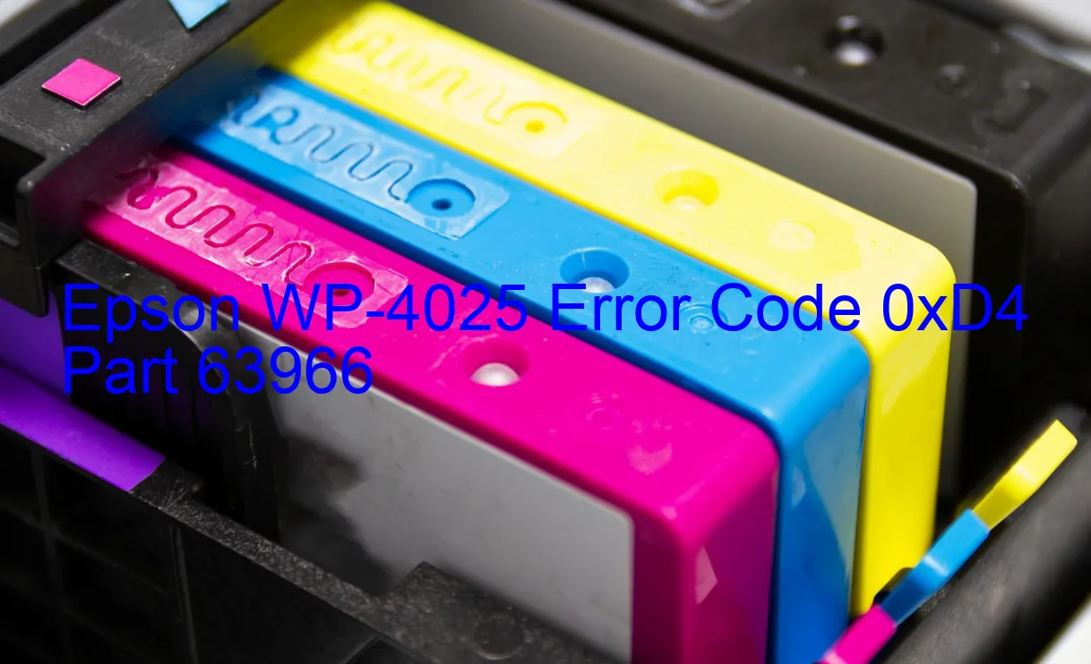 Epson WP-4025 Código de error 0xD4