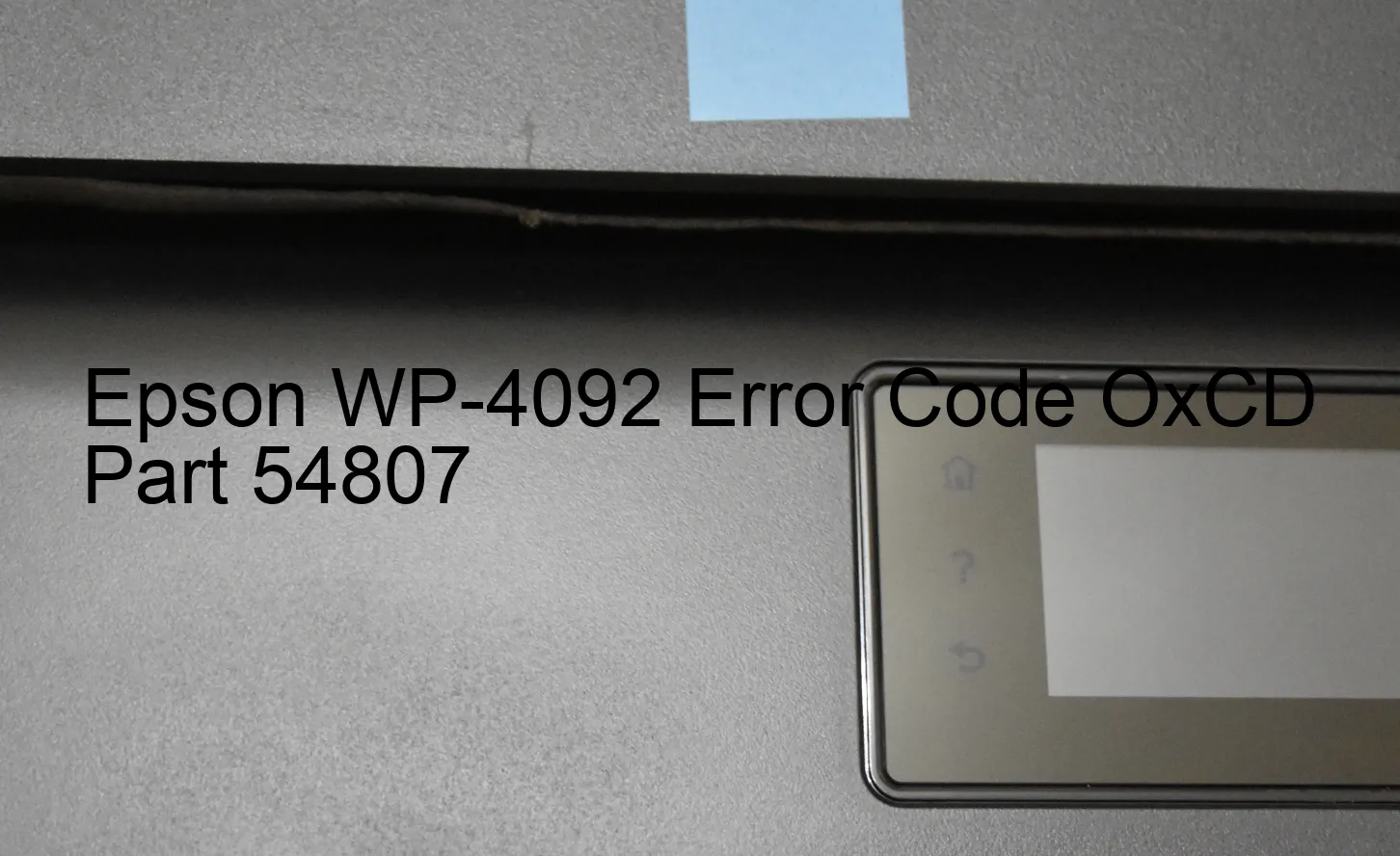 Epson WP-4092 Código de error OxCD