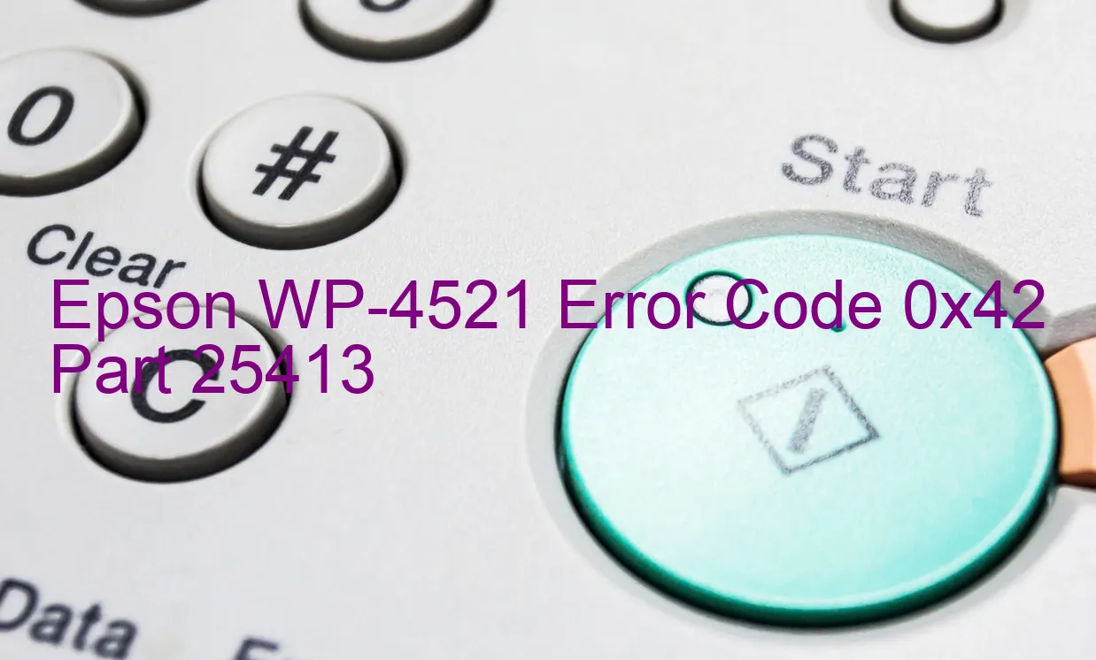 Epson WP-4521 Código de error 0x42