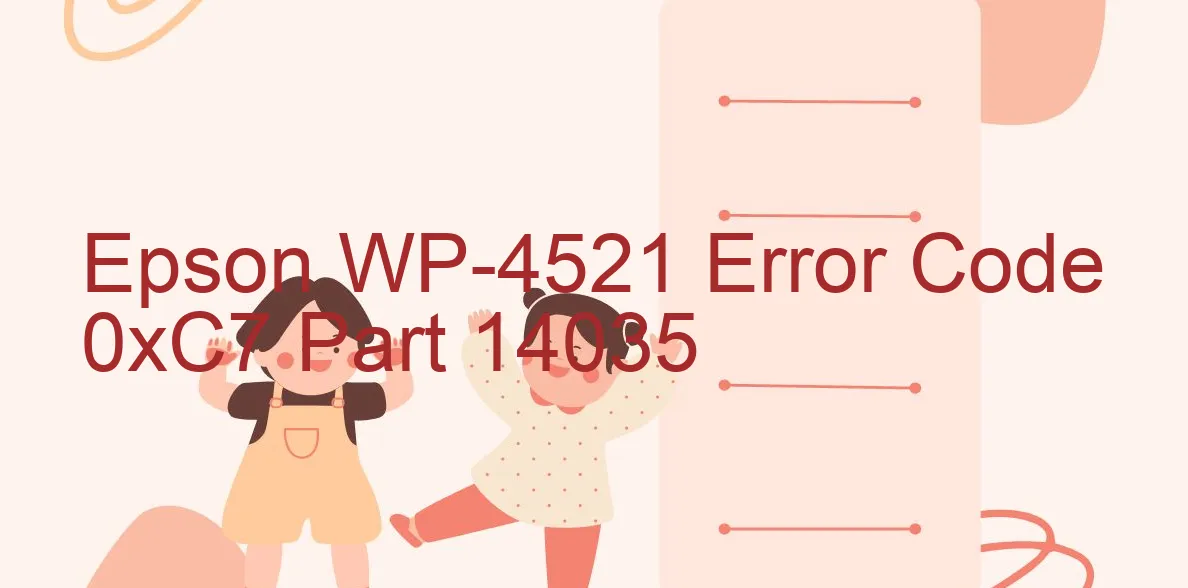 Epson WP-4521 Código de error 0xC7