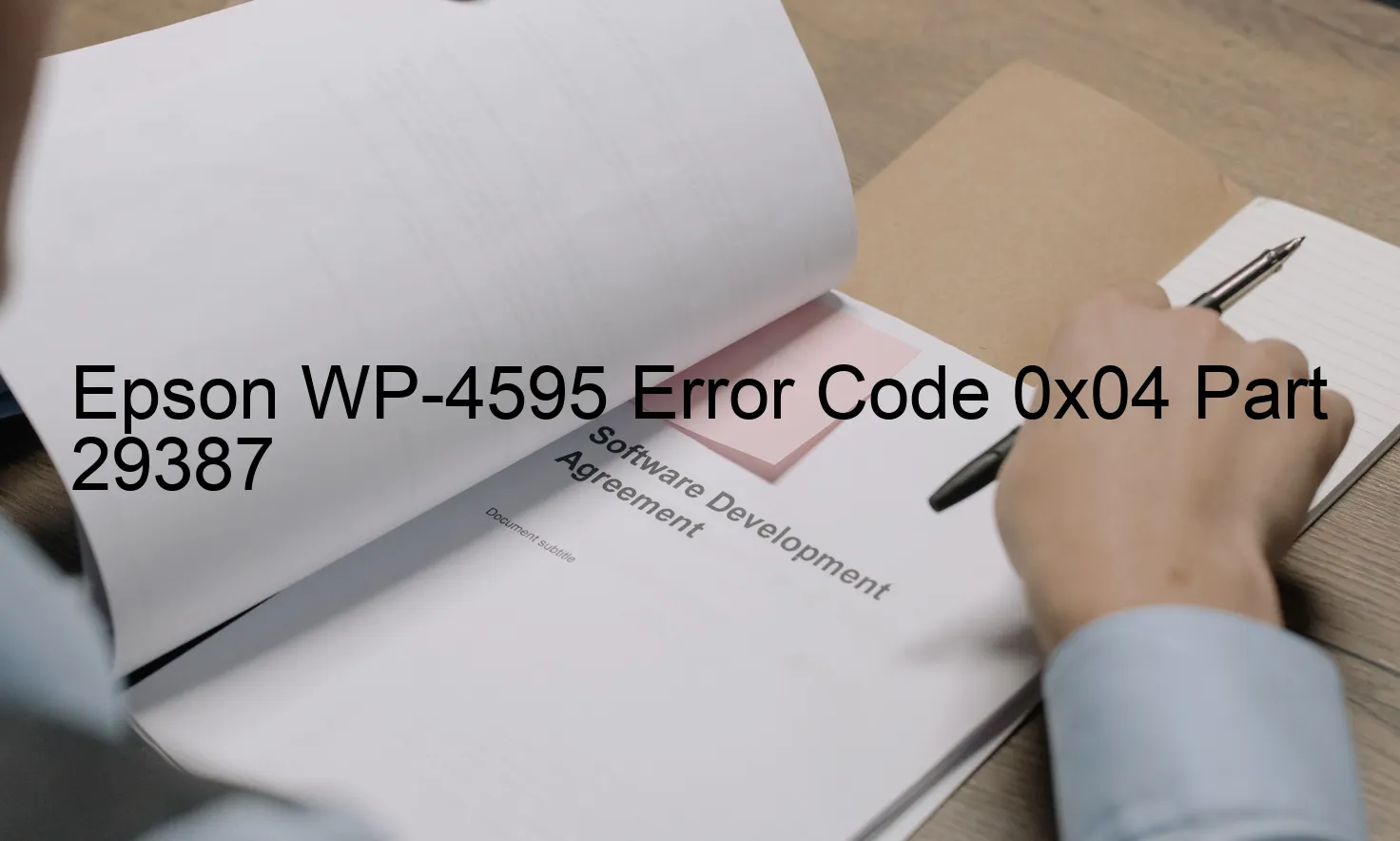 Epson WP-4595 Código de error 0x04