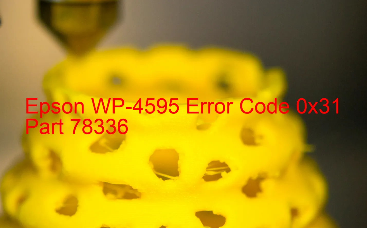 Epson WP-4595 Código de error 0x31