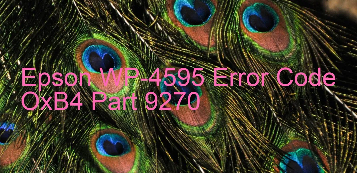 Epson WP-4595 Código de error OxB4