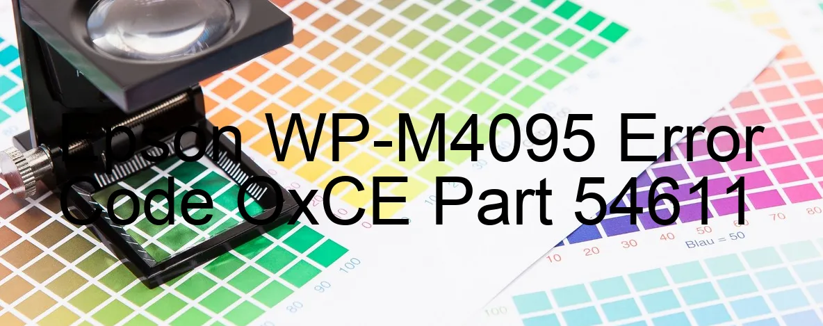 Epson WP-M4095 Código de error OxCE