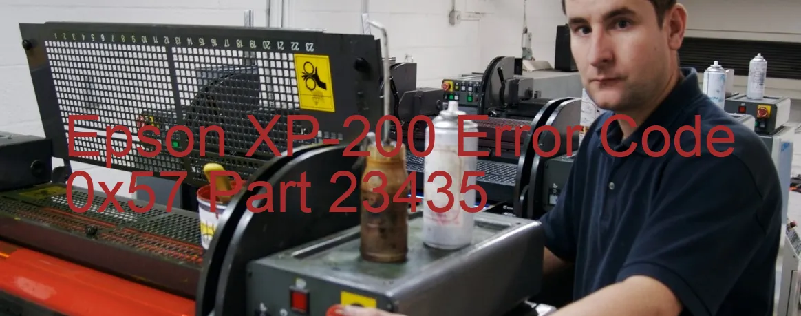 Epson XP-200 Código de error 0x57