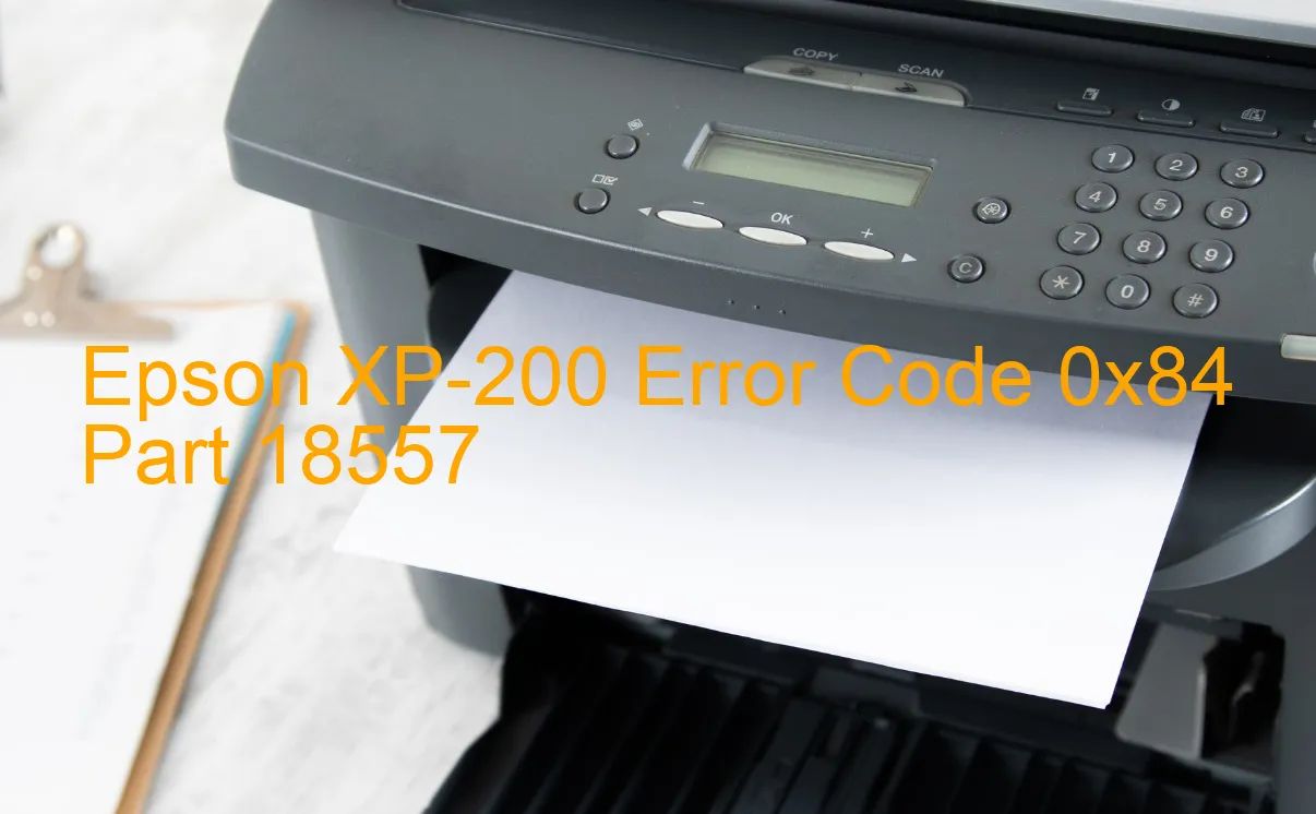 Epson XP-200 Código de error 0x84