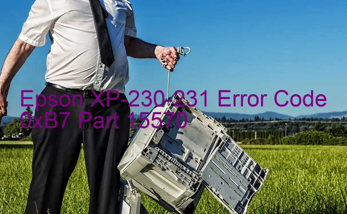 Epson XP-230-231 Código de error 0xB7