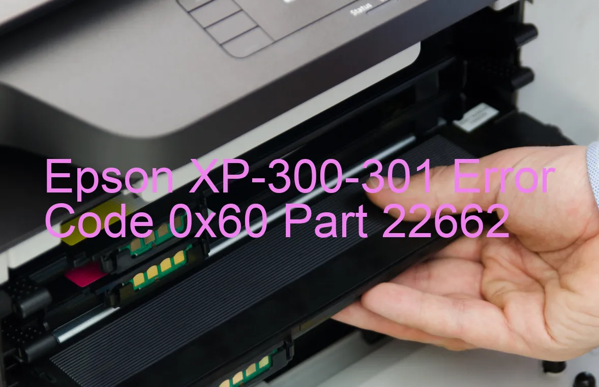 Epson XP-300-301 Código de error 0x60