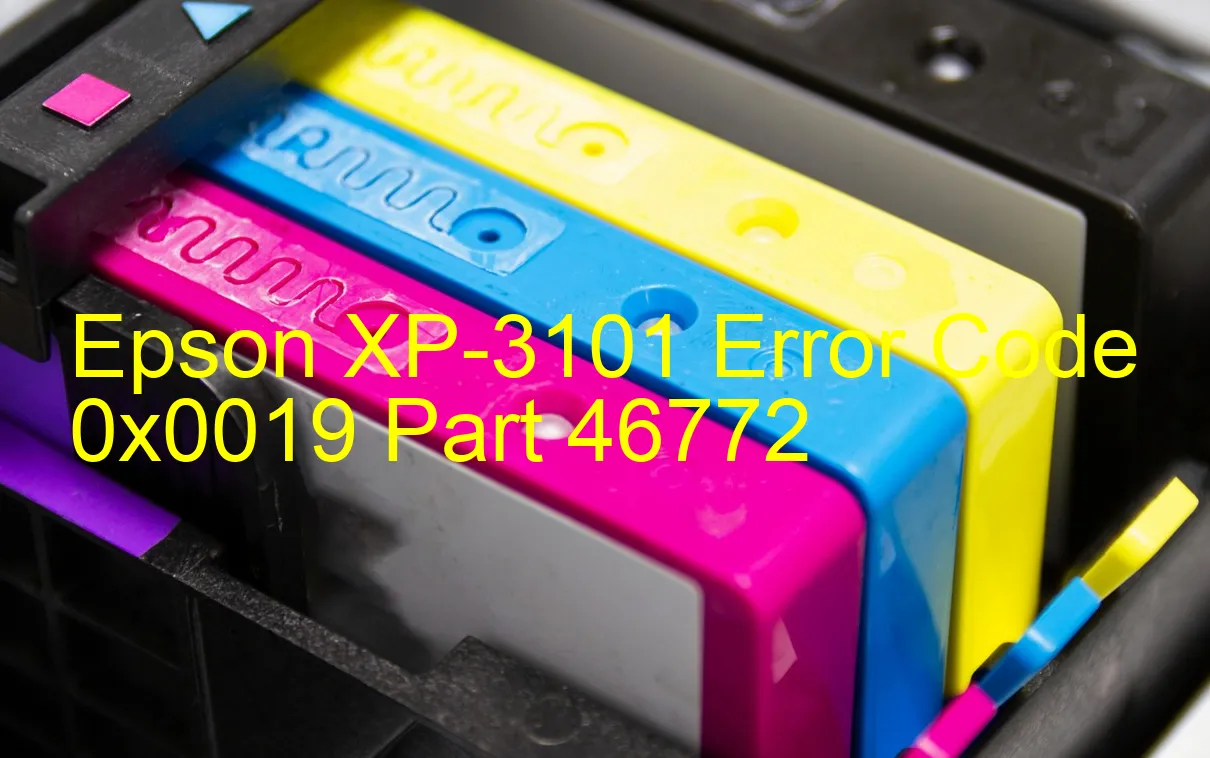 Epson XP-3101 Código de error 0x0019