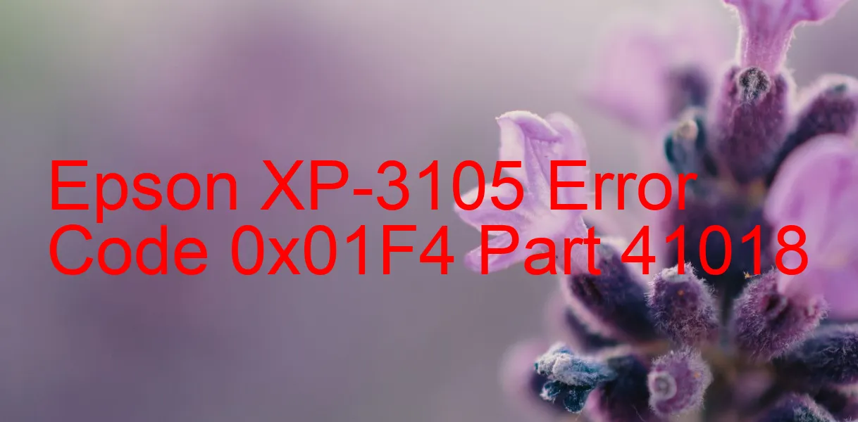 Epson XP-3105 Código de error 0x01F4