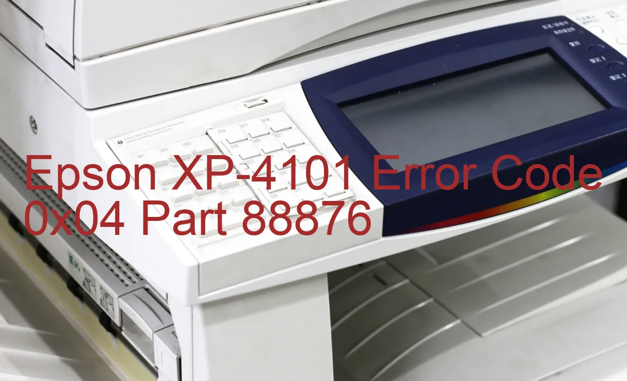 Epson XP-4101 Código de error 0x04