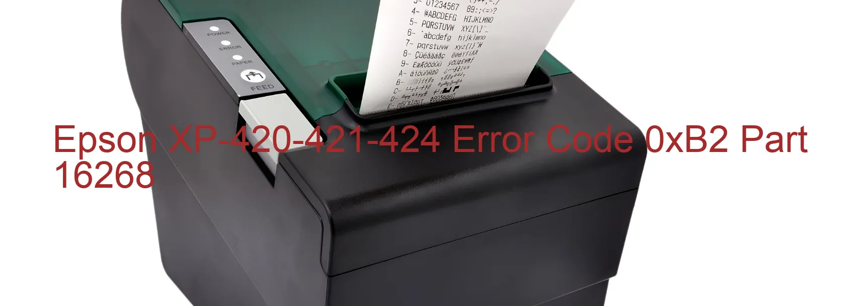 Epson XP-420-421-424 Código de error 0xB2