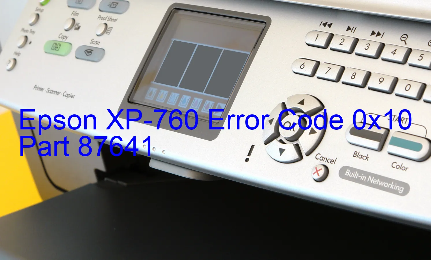 Epson XP-760 Código de error 0x10