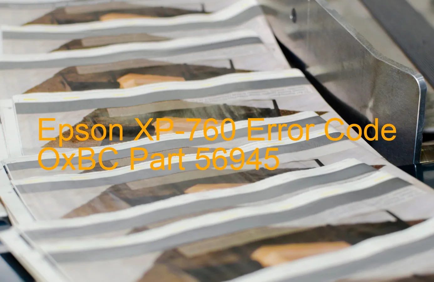 Epson XP-760 Código de error OxBC