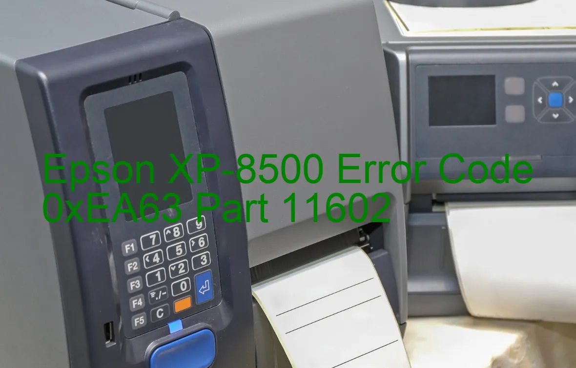 Epson XP-8500 Código de error 0xEA63