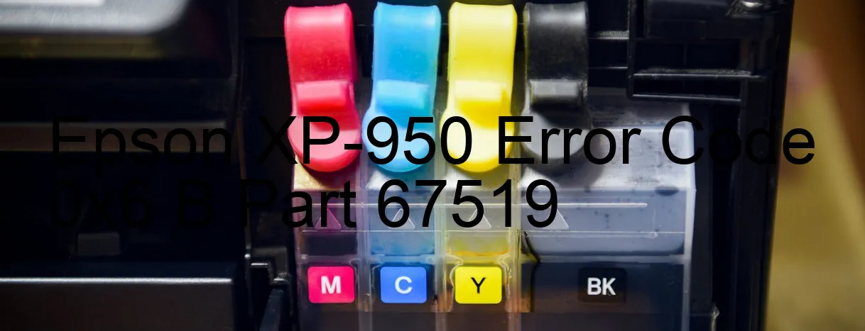 Epson XP-950 Código de error 0x6 B